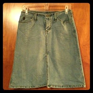 MUDD Denim Jean Knee length skirt